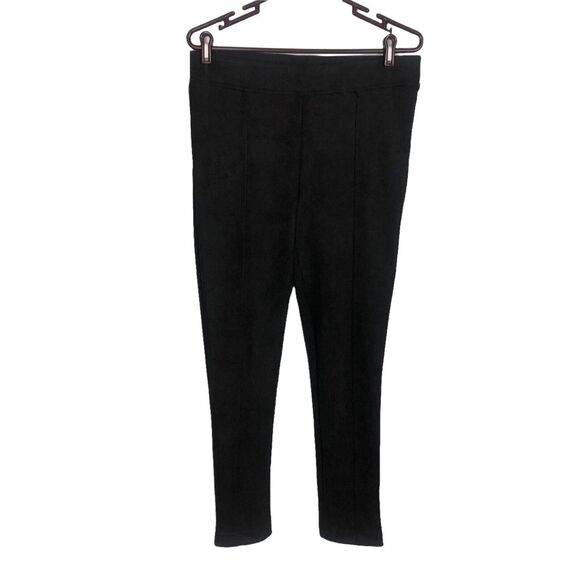 Andrew Marc Black Leggings Faux Suede Women's Size Medium - Picture 1 of 6
